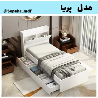 تخت یکنفره مدل پریا