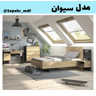 تخت یک نفره مدل سیوان